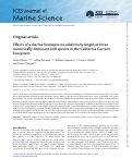 Cover page: Effects of a marine heatwave on adult body length of three numerically dominant krill species in the California Current Ecosystem