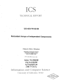 Cover page: Redundant Arrays of Independent Components