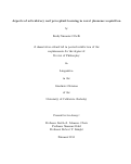 Cover page: Aspects of Articulatory and Perceptual Learning in Novel Phoneme Acquisition