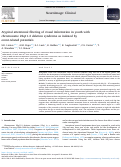 Cover page: Atypical attentional filtering of visual information in youth with chromosome 22q11.2 deletion syndrome as indexed by event-related potentials