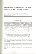 Cover page: Rights Without Resources: The Rise and Fall of the Kansas Kickapoo