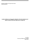 Cover page: Leaders, Followers and Laggards: Adoption of the U.S. Conference of Mayors Climate Protection Agreement in California