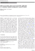 Cover page: Split-screen single-camera stereoscopic PIV application to a turbulent confined swirling layer with free surface