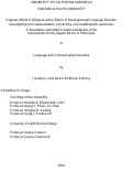 Cover page: Cognate effects in bilinguals with a history of Developmental Language Disorder: Investigating word representation, processing, and metalinguistic awareness.