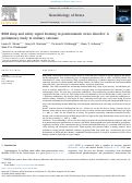 Cover page: REM sleep and safety signal learning in posttraumatic stress disorder: A preliminary study in military veterans