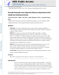 Cover page: Parental dementia and subjective memory impairment in the health and retirement study