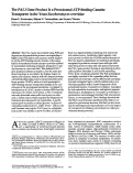 Cover page: The PAL1 gene product is a peroxisomal ATP-binding cassette transporter in the yeast Saccharomyces cerevisiae.