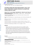 Cover page: Estimating multiple time‐fixed treatment effects using a semi‐Bayes semiparametric marginal structural Cox proportional hazards regression model