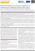 Cover page: Model-Based Efficacy and Toxicity Comparisons of Moxifloxacin for Multidrug-Resistant Tuberculosis