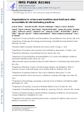 Cover page: Organizations in science and medicine must hold each other accountable for discriminatory practices.