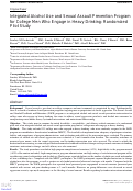 Cover page: Integrated Alcohol Use and Sexual Assault Prevention Program for College Men Who Engage in Heavy Drinking: Randomized Pilot Study.