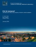 Cover page of EVs for everyone? Identifying the likely early majority of electric vehicle adopters