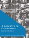 Cover page of Homelessness Prevention in Los Angeles County