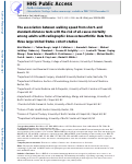 Cover page: The association between walking speed from short- and standard-distance tests with the risk of all-cause mortality among adults with radiographic knee osteoarthritis: data from three large United States cohort studies