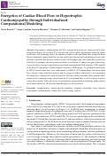 Cover page: Energetics of Cardiac Blood Flow in Hypertrophic Cardiomyopathy through Individualized Computational Modeling.