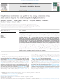 Cover page: Neighborhood environment and quality of life among community-living older adults in Nigeria: The moderating effect of physical activity.