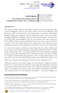 Cover page: New Directions in Research on Immigration, Crime, Law, and Justice