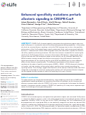 Cover page of Enhanced specificity mutations perturb allosteric signaling in CRISPR-Cas9