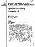 Cover page: Urban Climates and Heat Islands; Albedo, Evapotranspiration, and Anthropogenic Heat