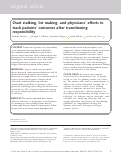 Cover page: Chart&nbsp;stalking, list making, and physicians' efforts to track patients' outcomes after transitioning responsibility.