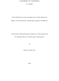 Cover page: Social Climbing: A Contextual Approach to Understanding the Effects of Social Hierarchy on Individual Cognition and Behavior