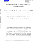 Cover page: Self-breaking of the standard model Gauge Symmetry