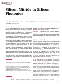 Cover page: Silicon Nitride in Silicon Photonics