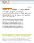 Cover page: Controls on surface water carbonate chemistry along North American ocean margins.