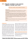 Cover page: Diagnostic associations of gene expression signatures in prostate cancer tissue