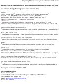 Cover page: Perceived Barriers and Facilitators to Integrating HIV Prevention and Treatment with Cross-Sex Hormone Therapy for Transgender Women in Lima, Peru