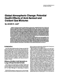 Cover page: Global atmospheric change: potential health effects of acid aerosol and oxidant gas mixtures.