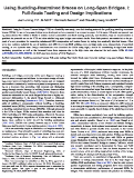 Cover page: Using Buckling-Restrained Braces on Long-Span Bridges. I: Full-Scale Testing and Design Implications