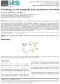 Cover page: Analyzing CRISPR screens in non-conventional microbes.