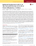 Cover page: 456 Epidermal dysfunction leads to an age-associated increase in levels of serum inflammatory cytokines