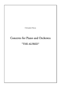 Cover page: Concerto for Piano and Orchestra, "The Alfred"