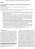 Cover page: Assessing Students Satisfaction with a Redesigned Pharmacology Course Series.