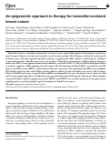 Cover page: An epigenomic approach to therapy for tamoxifen-resistant breast cancer.