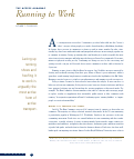 Cover page of THE ACCESS ALMANAC: Running to Work