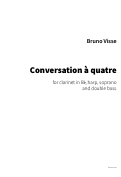 Cover page: Conversation à quatre