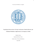 Cover page of Exploring the Intersections of Group Consciousness, Denial of Racism, and&nbsp;Traditional Machismo: Implications in Contemporary Politics