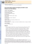 Cover page: Perceived Partner Support in Pregnancy Predicts Lower Maternal and Infant Distress