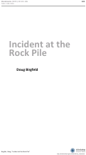 Cover page: Incident at the Rock Pile