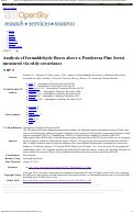 Cover page: Analysis of formaldehyde fluxes above a Ponderosa Pine forest measured via eddy-covariance