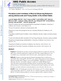 Cover page: Prevalence and correlates of muscle-enhancing behaviors among adolescents and young adults in the United States