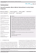 Cover page: Low-pH seawater alters indirect interactions in rocky-shore tidepools.