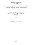 Cover page: Dollars and Sense(making): An Examination of African American Parents' Pecuniary and Non-pecuniary Educational Investment Decisions