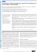 Cover page: Transducin1, Phototransduction and the Development of Early Diabetic Retinopathy.