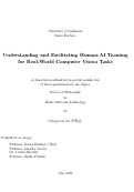 Cover page: Understanding and Facilitating Human-AI Teaming for Real-World Computer Vision Tasks