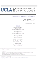 Cover page: Second Intermediate Period