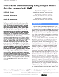 Cover page: Feature-based attentional tuning during biological motion detection measured with SSVEP